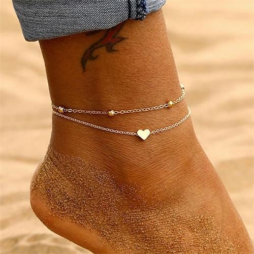 Crystal Luxury Anklets For Women Gold Silver Color Bohemian Brecelet Anklet For Leg  Strap Jewelry