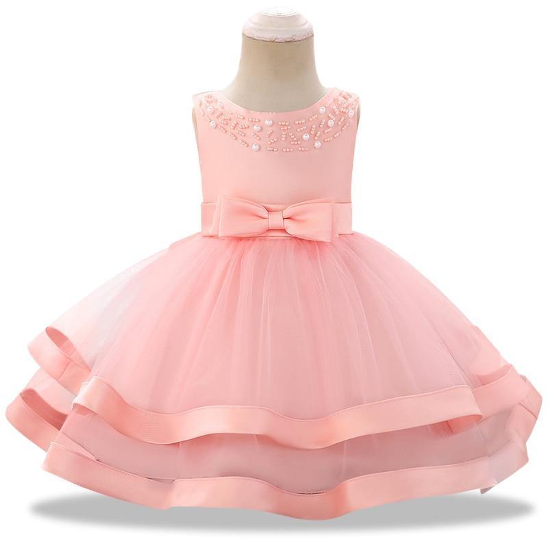 Luxury Modern Designer Toddler Baby Girl Infant Princess Lace Tutu Dress Baby Girl Wedding Dress Kids Party Dress