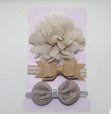 Handmade Vintage Retro Baby Elastic flower Headband Bowknot Hairband Toddler Infants For Baby