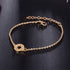 Fashion Bohemia Leaf Round Knot Cuff Bangle Gold Chain Charm Bracelet  for Women Simple Geometric Bracelets Luxury Jewelry