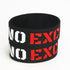 Silicone Wristband Black Motivation No Excuses Modern Wide Sports Activities Rubber Bracelets & Bangles For Man and Women