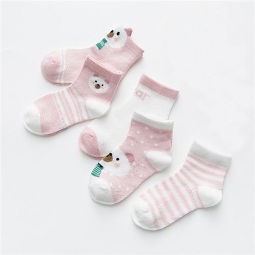 5 Pairs Infant Mesh Thin Cotton Socks For Newborn Baby Girls And Boy  Clothes Accessories