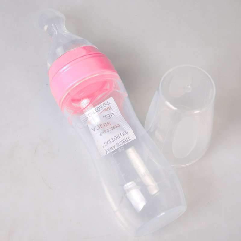 Baby Bottle Leak-proof Food Dispensing Spoon Juice Cereal Feeding Bottle Spoon Food Supplement Bottles For Kids In Modern Design