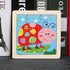 10pcs Of Wood Puzzle Baby Young Children Early Lessons Learned Intelligence Cartoon Animal Puzzle Wooden Toys Education Puzzles