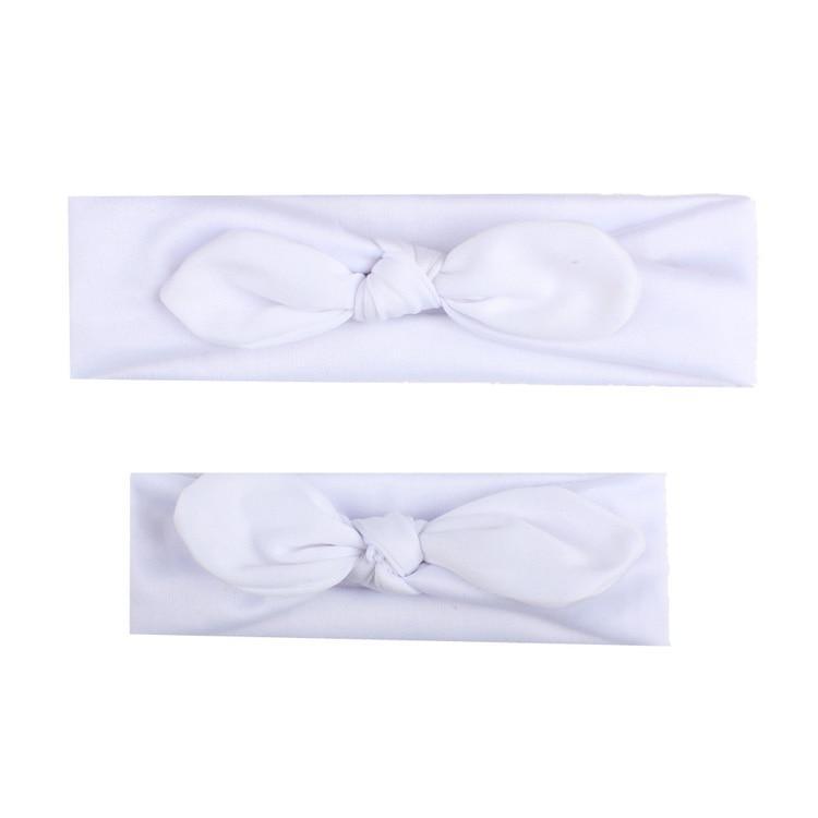 Mother & Baby Hair Bands Kids Headband Parent-kid Rabbit Ear Knot Headwear Turbans Hair Accessories Set