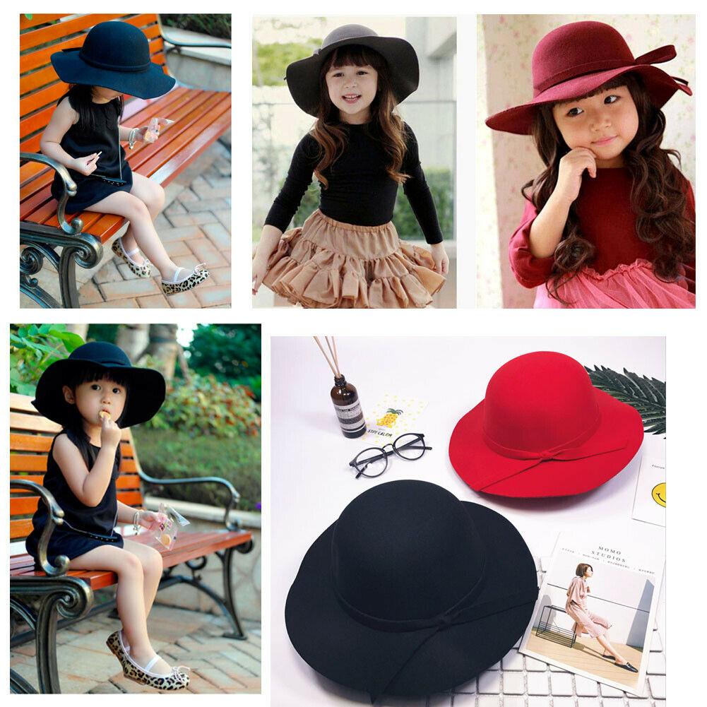 Modern Elegant Baby Summer Sweet Girls Hat With Bow knot Bowler Beach Hat  For Girls