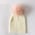 Trend New Winter Children Boy Girl Crochet Artificial Pompom Hat Knitted Toddler Kids Caps With Pompon Baby Beanie For Girls and Boys