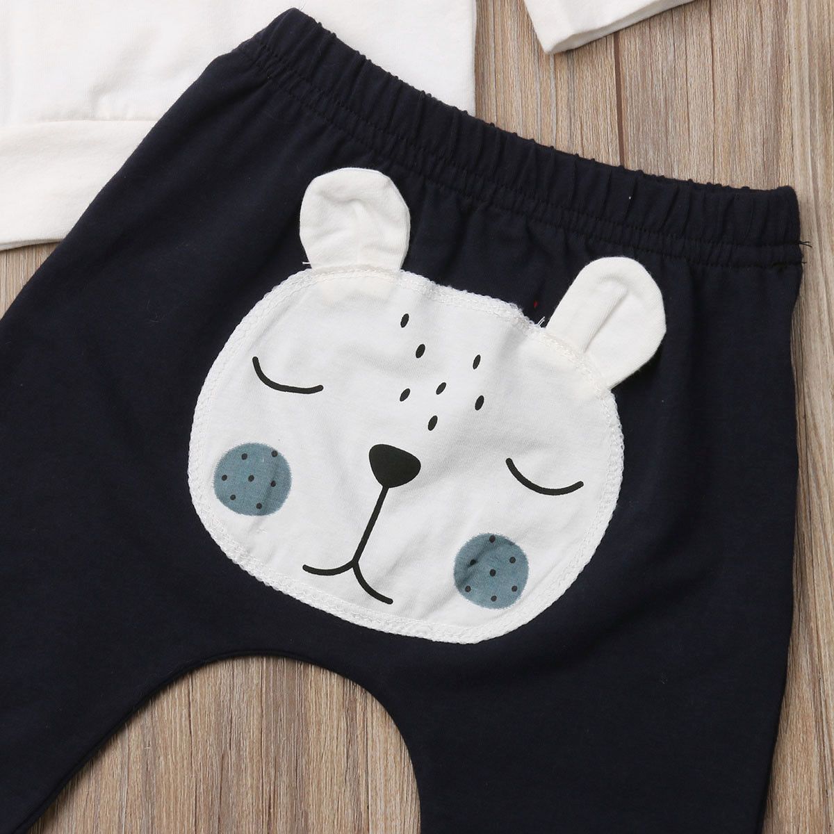 Newborn Baby Boys Clothes Bear Warm Winter Tops T-shirt Pants Outfits Clothes Set Clothes For Boys In Modern Style