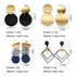 New Korean Heart Statement Drop Earrings  For Women In Fashion Vintage Geometric Acrylic Dangle Hanging Earring Jewelry Style