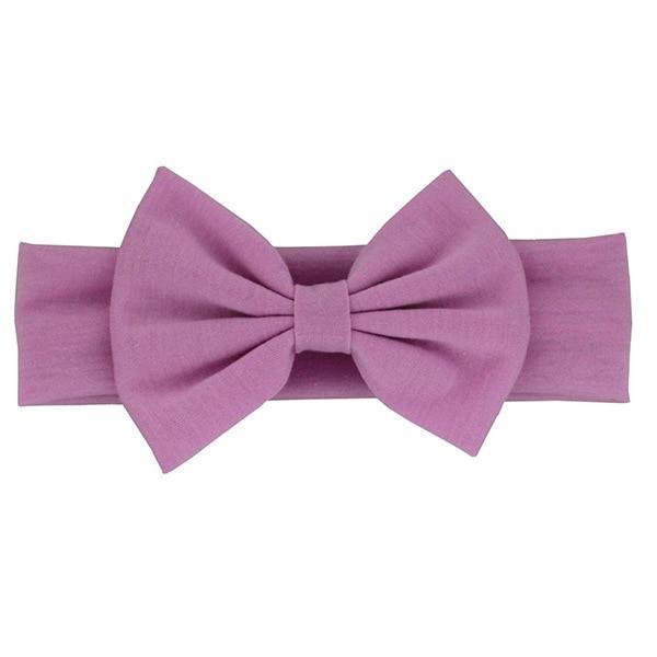 Cotton Elastic Newborn Baby Girls Solid Color Headband Bowknot Hair Band Children Infant Headband Bow for kids