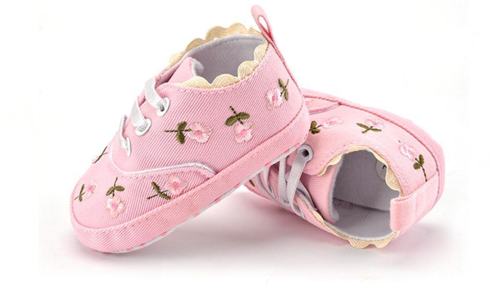 Baby Girl Shoes White Lace Soft Shoe Prewalker Walking Toddler Kids Shoes First Walker