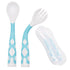 Baby Own Spoon and Fork Set With Travel Safe Case Toddler Babies Children Feeding Training Spoon Easy Grip Heat-Resistant Spoon