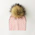 Luxury Modern Baby Hat Cotton Printing Hat With Pompon For Girls Autumn Winter Boys Caps Children Bonnet For Kids