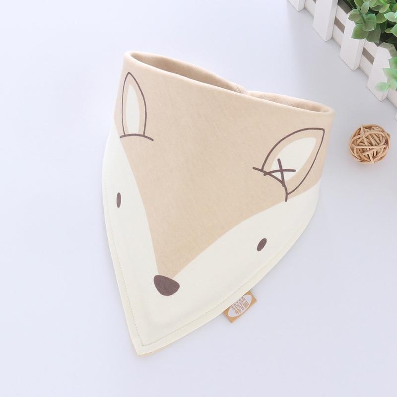 Cotton Cartoon Bandana Feeding Saliva Towel Waterproof Bibs For Baby Burp Accessory Adjustable Button Durable Baby Towels