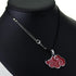 New Modern Japanese Anime Cosplay  Akatsuki Elegant Red Cloud Sign Metal Pendant Luxury Necklace Women Men Necklace