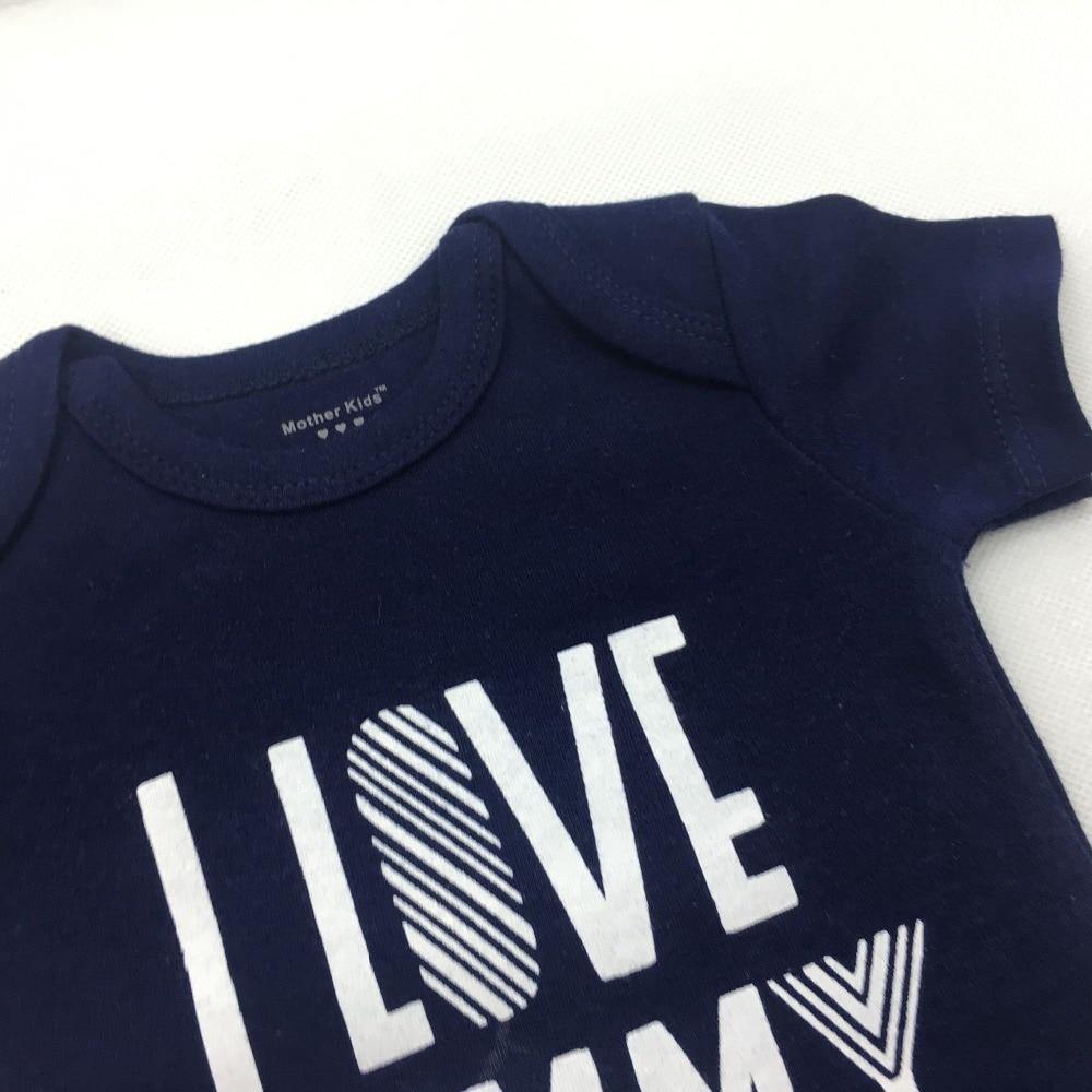 Short-Sleeved "I love mommy " Baby  jumpsuits Clothing newborn clothing.