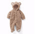 Newborn Winter Bear Baby Animal Coral Fleece Warm Romper Winter Costume Rompers Jumpsuit for Baby Boys/Girls