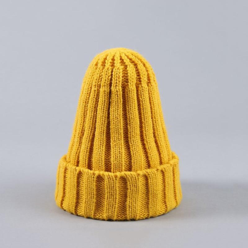 Modern Elegant Candy Color Baby Hat Cute Autumn Winter Pointy Hats For Kids Boys & Girls Warm Beanie Cap For Women