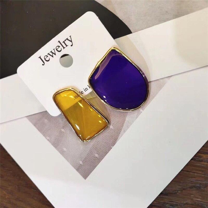 Style Blue Color Modern Fashion Elegant Geometric Dangle Earrings For Women New Luxury Cute Pendants women Jewelry