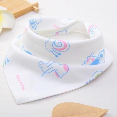 Cute Breathable Bibs Baby Feeding Cartoon Printing Super Absorbent Triangle Scarf Bib Cotton For Newborn Infant Girls And Boys