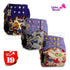 Modern Luxury Printed Washable Real Cloth Pocket Nappy,3 nappies/diapers Set For Girls and Boys Baby In Elegant Style