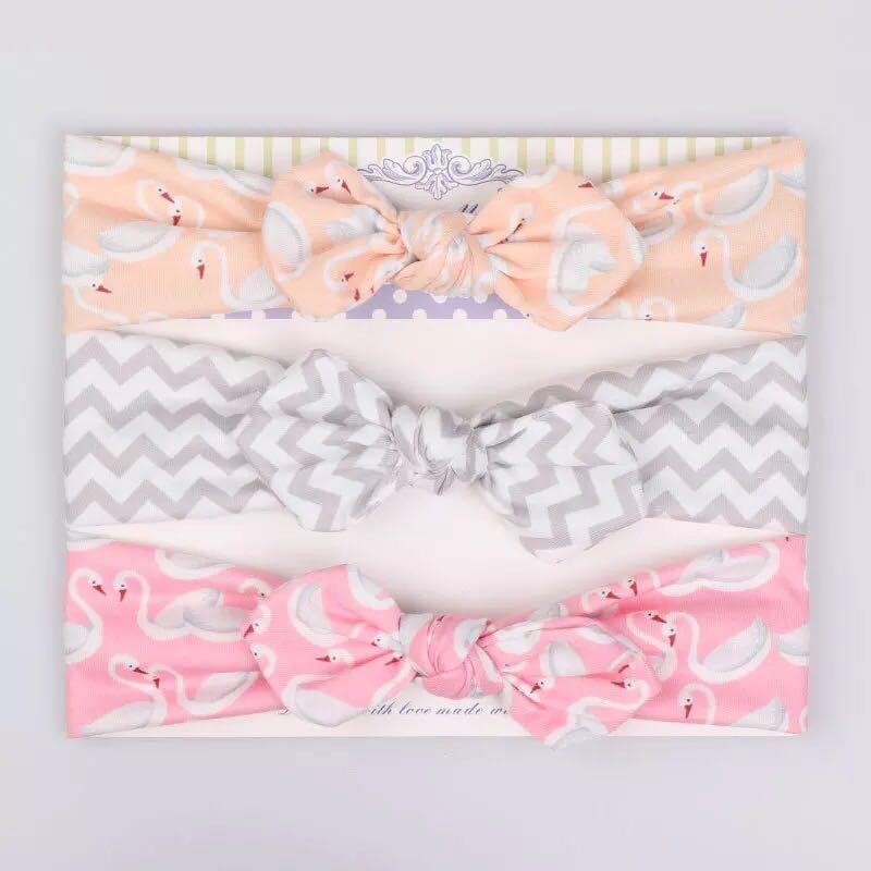 Modern  Handamde Luxury Set Baby Girl Headband Bow For Newborn Babies Hair Band Elastic Accessories Cotton Headwear For Girls