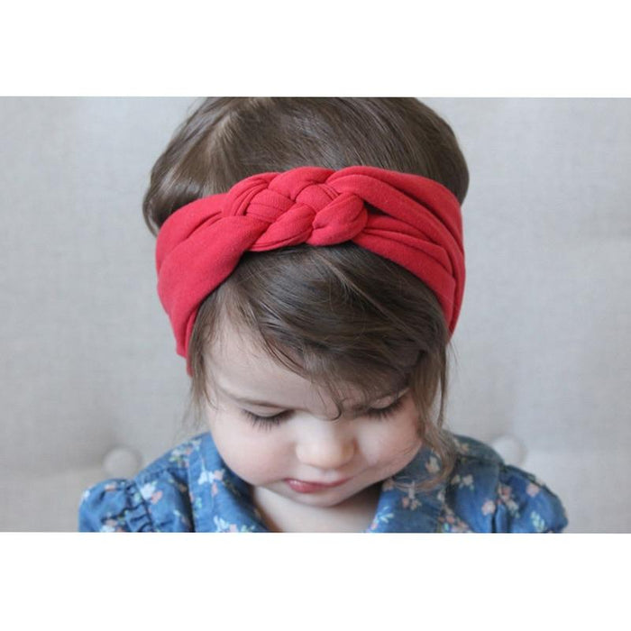 Modern Luxury Handmade Hair Band Headband Bow Hairbands Knot Kids Turban For Girls