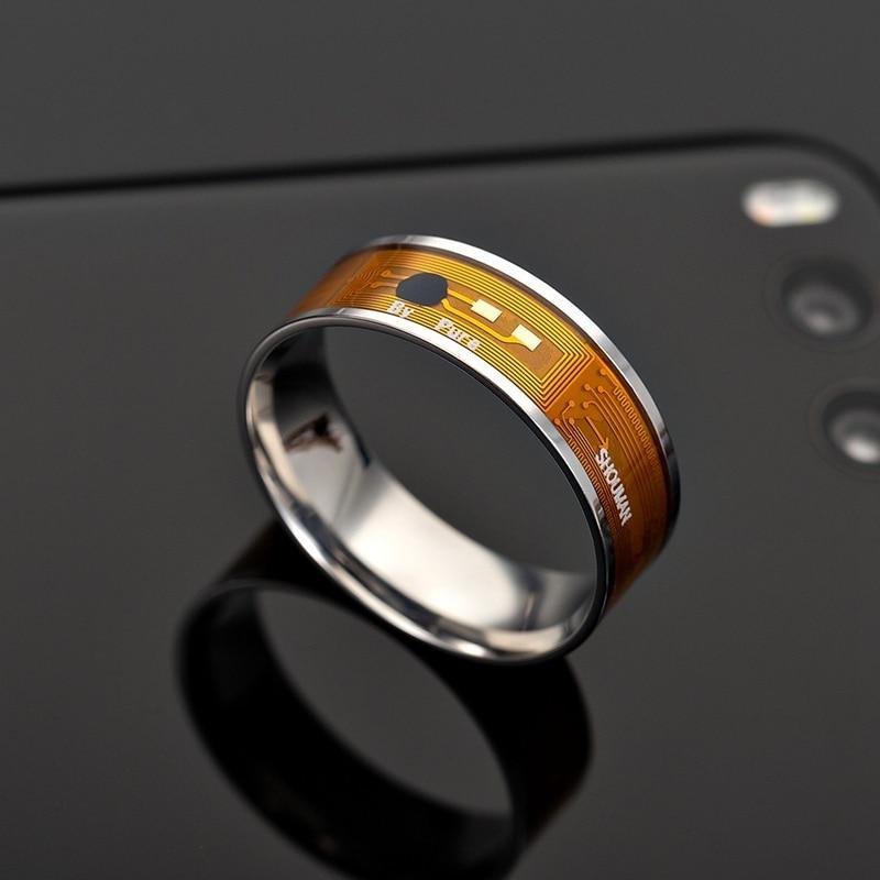 Fashion Men's Ring Magic Wear NFC Smart Ring Finger Digital Ring for Phones With Functional Couple Stainless Steel Ring