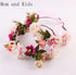 Luxury Modern Newborn Headband Flower Crown Mother Kids Matching Hair Band Accessories Flower Headband For Mother and Daughter