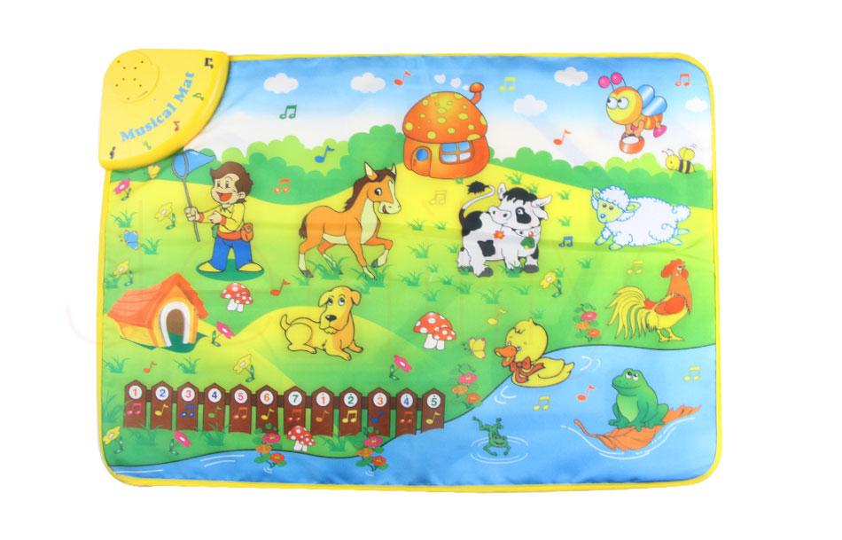 Music Animal Voice Singing Piano Farm Baby Play Gym Mat Baby Game Carpet Baby Toy