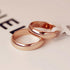 High Quality 4mm Wholesale Simple Ring Fashion Rose Gold Ring Men's and Women's Exclusive Couple Wedding Ring