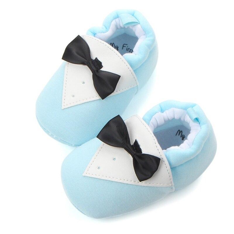 Modern Elegant Baby First Walkers Infant Newborn Autumn Winter Butterfly-knot Cotton Kids Soft Pre walker Shoes For Boys