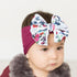 Infant Nylon Print Fabric Headband Baby Girl Headbands for Girls  Bows Baby Turban Headwrap Newborn Hairband For Girls