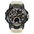 Sport Watch For Men WIth  Dual Time Waterproof 50M Miliatry Watches Chronograph Alarm Army Wristwatch