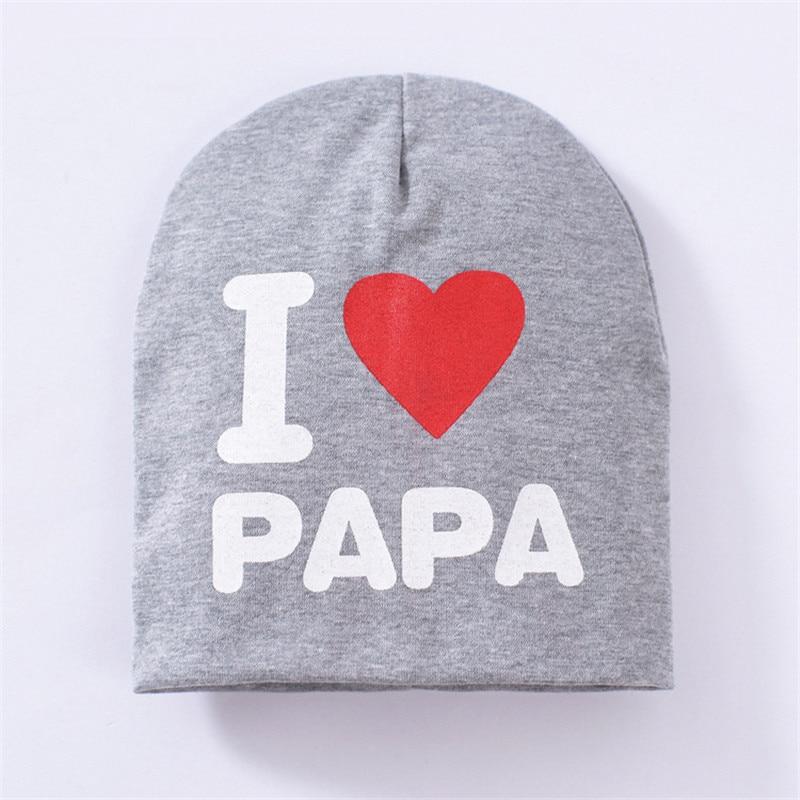 Baby " I Love mama , i love papa"  Cap Children Cap Kids Solid Baby Beanie Hat Fashion Ears Straw In Modern New Design