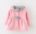 Luxury High Quality Baby Girls Coat Winter Spring Baby Girls Princess Coat Jacket Rabbit Ear Hoodie Casual Outerwear for Baby girl