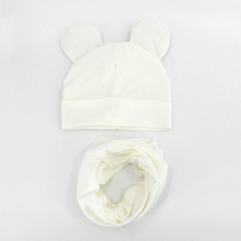 Baby Hat Cotton Ear Cap For Boys And Girls Winter Hat Scarf Set Children Boys Cap Scarf