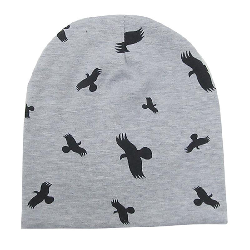 New Cotton Baby Cartoon Print Newborn Hat Elastic Toddler Infant Cap For Girls and Boys Kids