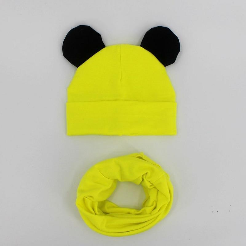 Baby Hat Cotton Ear Cap For Boys And Girls Winter Hat Scarf Set Children Boys Cap Scarf