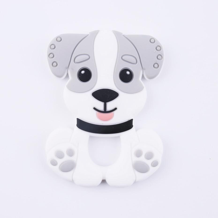 BPA Free Food Grade Silicone Teethers Cartoon Animals Shape Pacifier Clips, Accessories Baby Teething 1pc