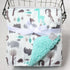 Baby Blankets New Layer Coral Fleece Infant Swaddle  Wrap Owl Printed Newborn Baby Bedding Blanket