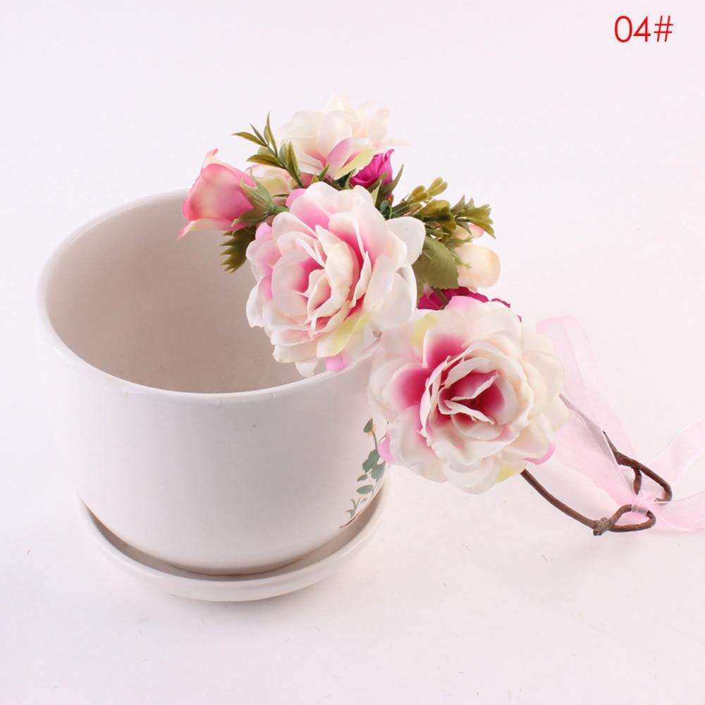 Luxury Modern Newborn Headband Flower Crown Mother Kids Matching Hair Band Accessories Flower Headband For Mother and Daughter