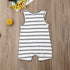 Summer Clothing Newborn Infant Baby Boy/Girl Striped Romper Sleeveless Outfit Jumpsuit Pajamas