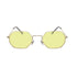 Yellow Women Retro Brand Designer Classic Sunglasses For Ladies Luxury Ladies Mirror Female Oculos de sol