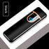 Luxury Modern USB Charging Electronic Lighter Windproof Slim Man Colorful Cigarette Lighter WIth Touch Sensor And Dragon Gravure Excellent for Gift