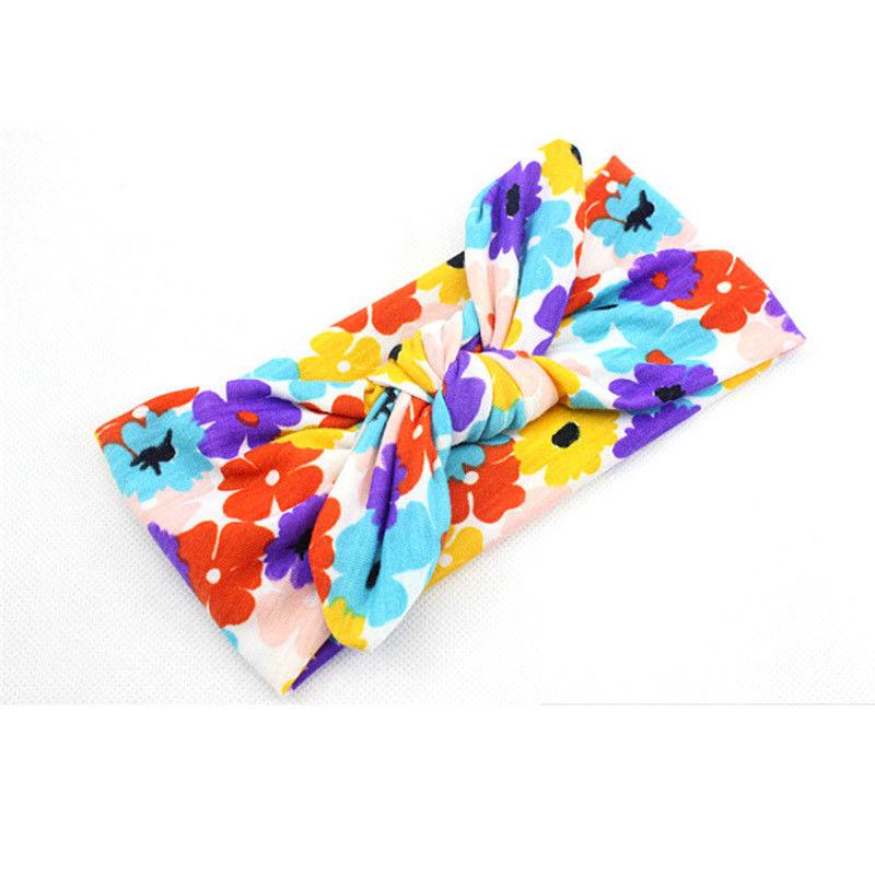 Luxury Colorful Newborn Toddler Headband Ribbon Elastic Headdress Girl Bow Knot For Baby Girls