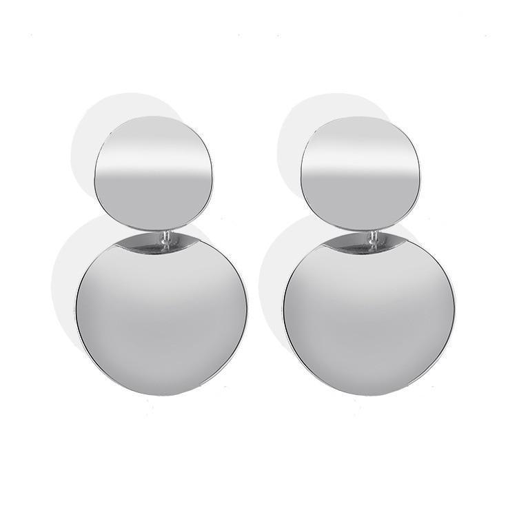 Luxury Modern Trend Fashion Statement Earrings 2020 Style Big Geometric Round Earrings For Women and Girls