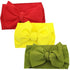 Modern Luxury Elegant Baby Girls Headband Turban Photography Props Baby Hair Accessories Bow 3 Pcs Set For Girls Baby