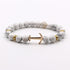 Modern Color Natural Stone Amazing Anchor Elegant Bracelet Nice Arrow White Black Onyx Lava Beads Luxury Bracelets For Women And Men Jewelry