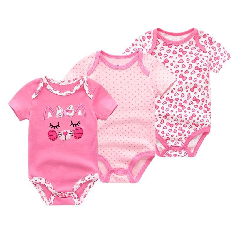 3PCS/Set Modern Fashion Baby Clothes Bodysuits Baby Clothes Unicorn Clothing Unisex 0-12M Baby Bodysuits Romper and Jumpsuit Set For Kids and Baby